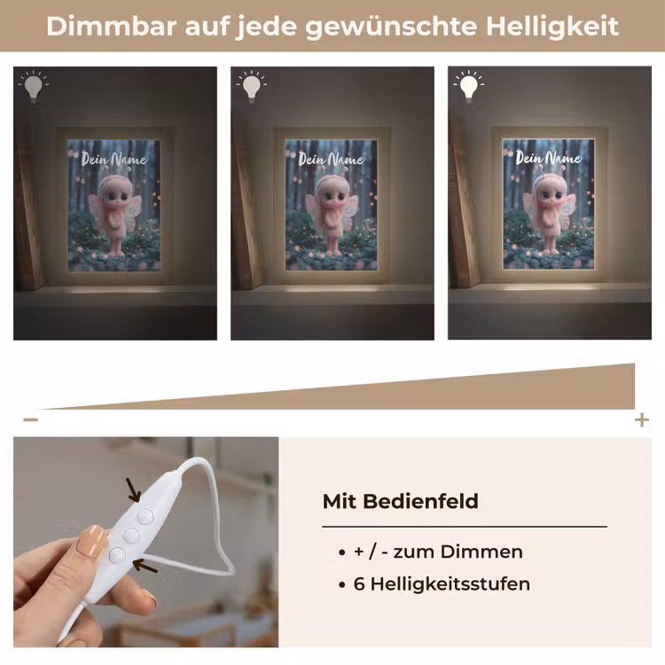 Fairy - Bos - Glitters Light Box met kabel (Kinderlampje) klein -USP_dimbaarDE
