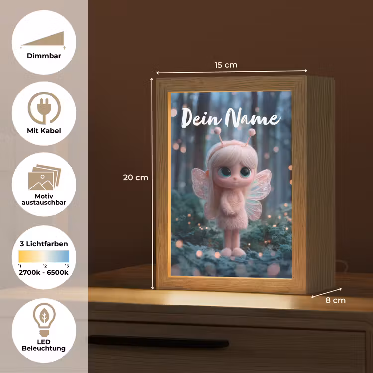 Fairy - Bos - Glitters Light Box met kabel (Kinderlampje) klein -USP_websiteoverzichtDE