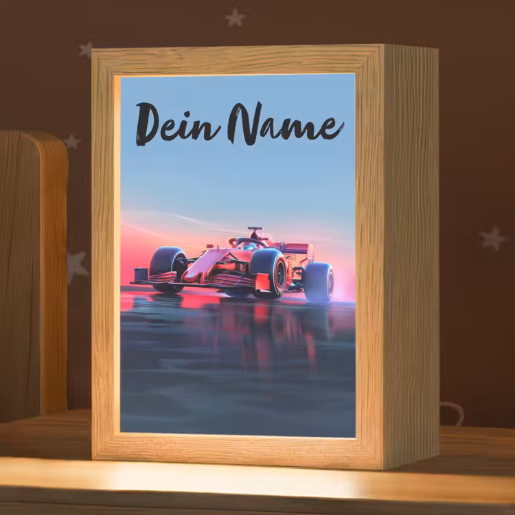 Formule 1 - Race - Auto - Jongens Light Box met kabel (Kinderlampje) klein -zzz_3d_website