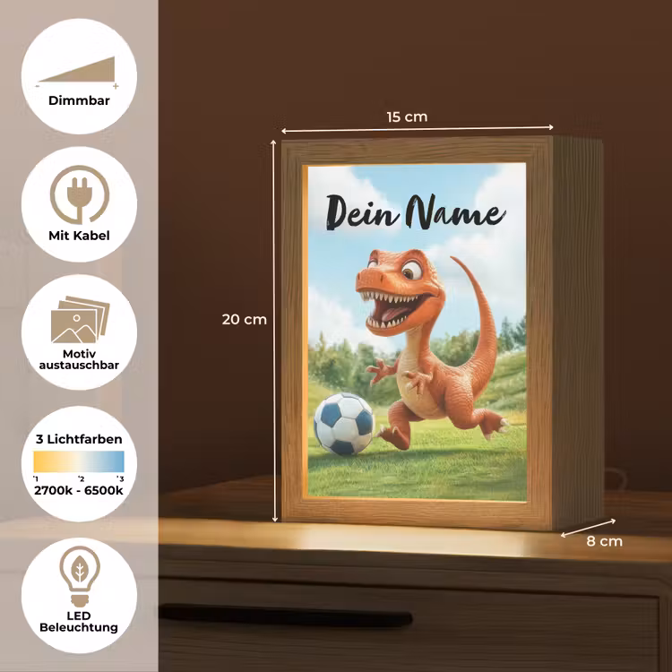 Voetbal - Dino - Sport Light Box met kabel (Kinderlampje) klein -USP_websiteoverzichtDE