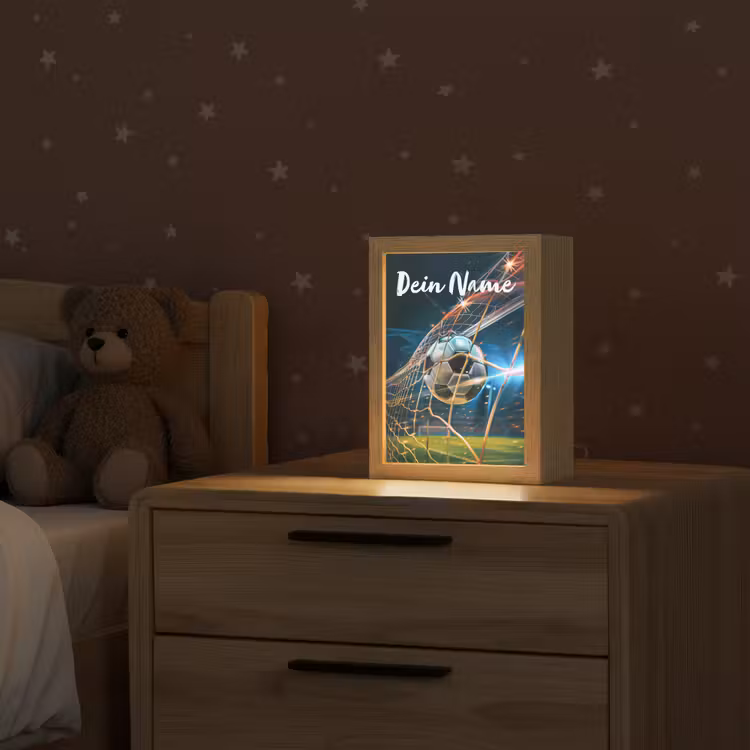 Voetbal - Goal - Sport - Jongens Light Box met kabel (Kinderlampje) klein -sfeer1_kind