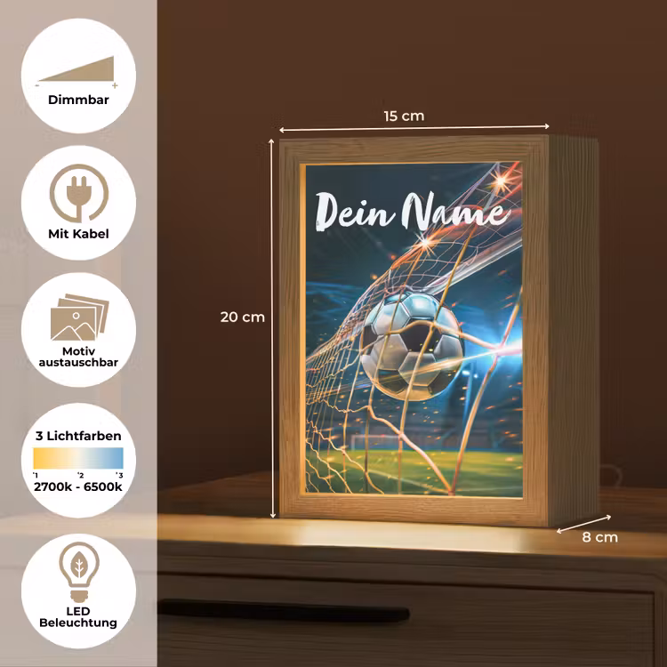 Voetbal - Goal - Sport - Jongens Light Box met kabel (Kinderlampje) klein -USP_websiteoverzichtDE