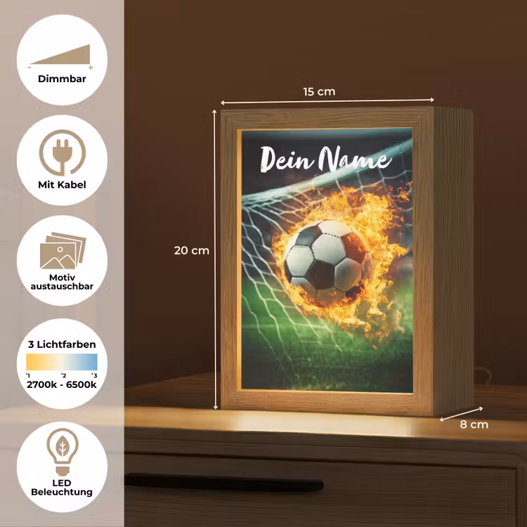 Voetbal - Goal - Doelnet - Vuur Light Box met kabel (Kinderlampje) klein -USP_websiteoverzichtDE
