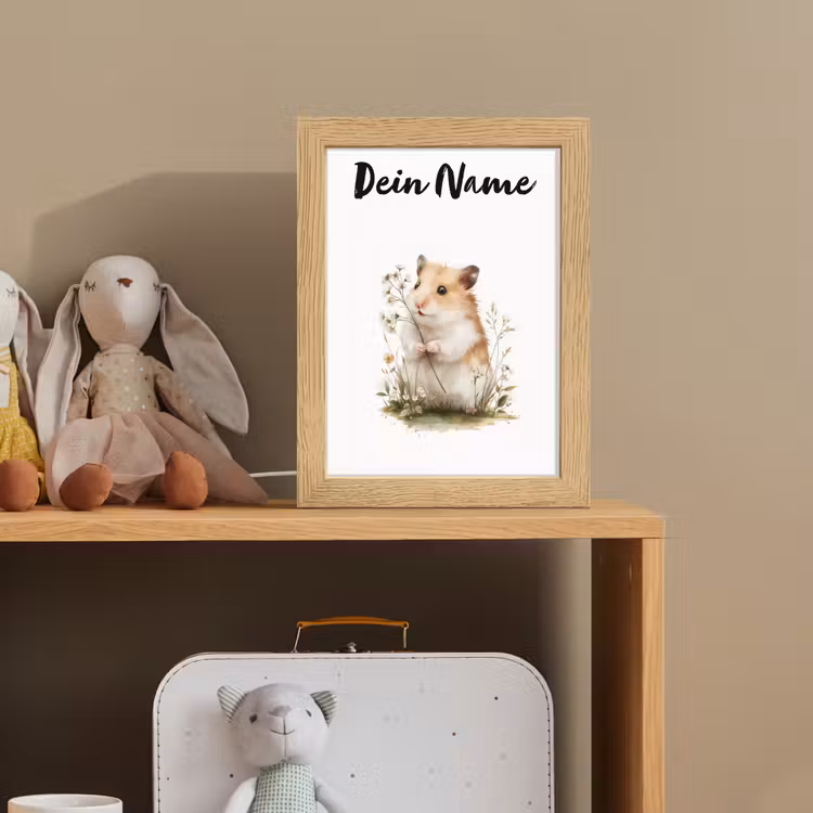 Hamster - Bloemen Light Box met kabel (Kinderlampje) klein -sfeer2_kind