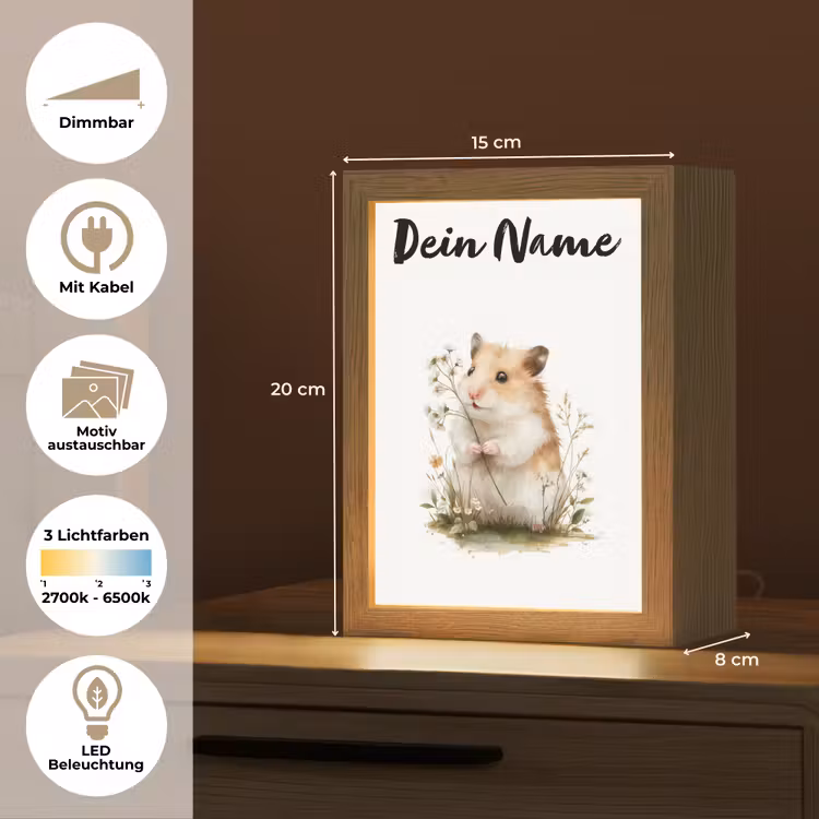 Hamster - Bloemen Light Box met kabel (Kinderlampje) klein -USP_websiteoverzichtDE