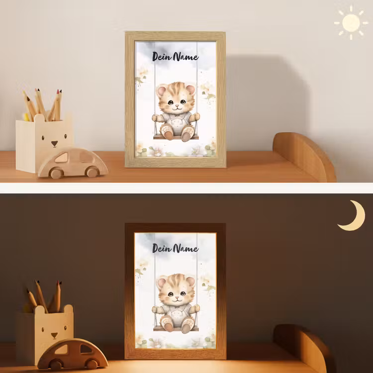 Poes - Baby - Dier - Kinderen Light Box met kabel (Kinderlampje) klein -sfeer3_kind