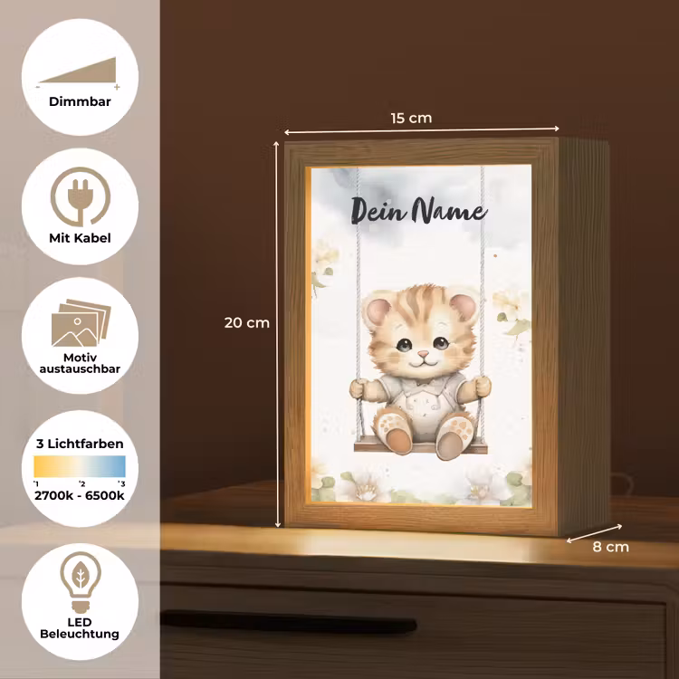 Poes - Baby - Dier - Kinderen Light Box met kabel (Kinderlampje) klein -USP_websiteoverzichtDE
