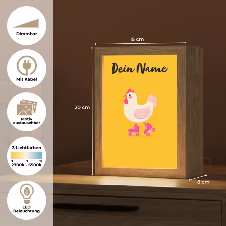 Kip - Rolschaatsen - Geel Light Box met kabel (Kinderlampje) klein -USP_websiteoverzichtDE