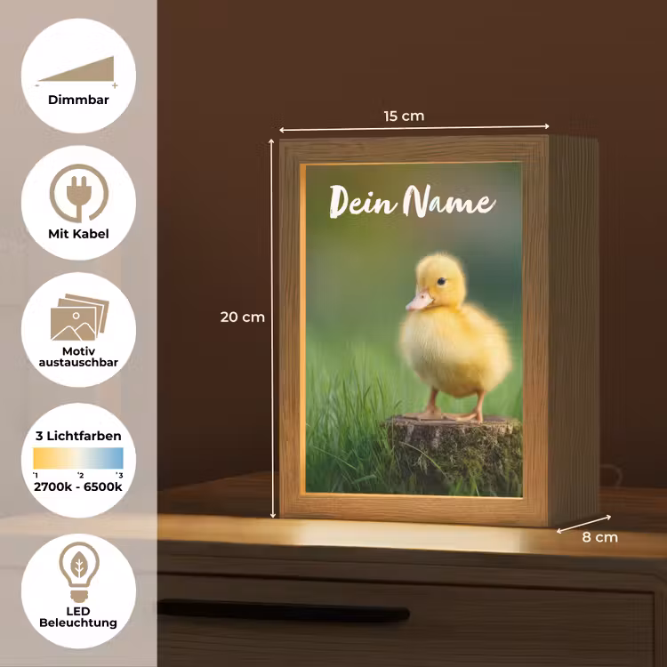 Kuiken - Eend - Geel - Gras Light Box met kabel (Kinderlampje) klein -USP_websiteoverzichtDE