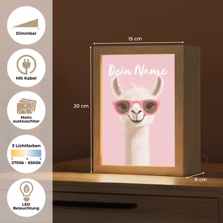 Lama - Zonnebril - Roze Light Box met kabel (Kinderlampje) klein -USP_websiteoverzichtDE