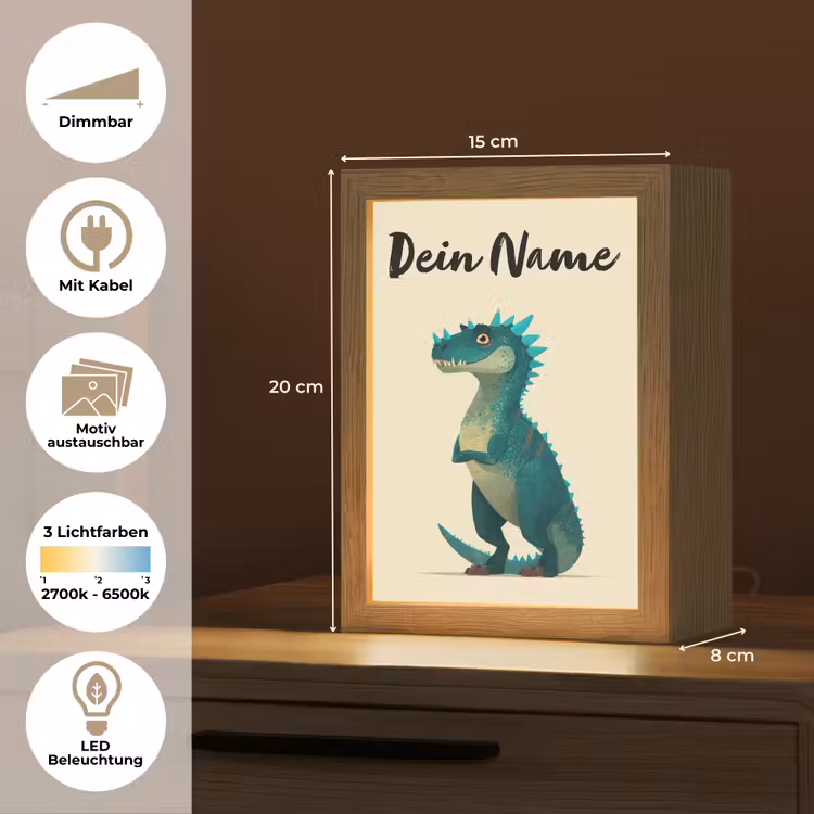 Minimalistisch - Stekels - Blauw Light Box met kabel (Kinderlampje) klein -USP_websiteoverzichtDE