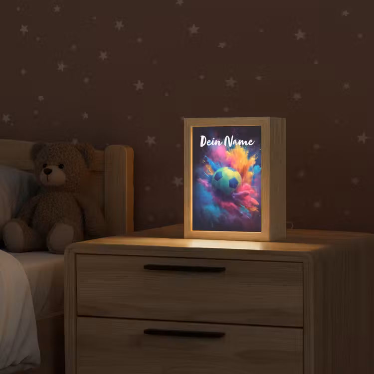 Neon - Bal - Kleurrijk Light Box met kabel (Kinderlampje) klein -sfeer1_kind