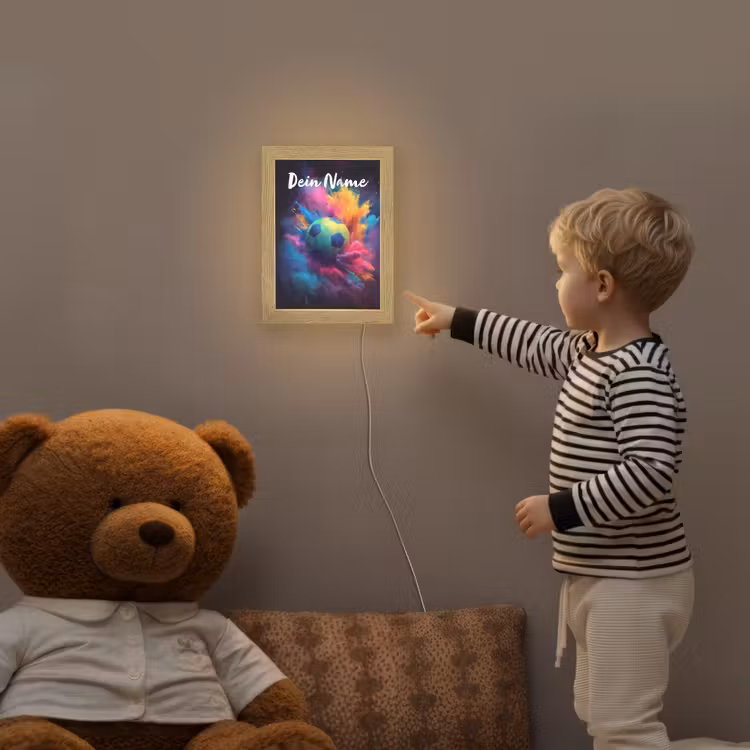 Neon - Bal - Kleurrijk Light Box met kabel (Kinderlampje) klein -sfeer4a_kind