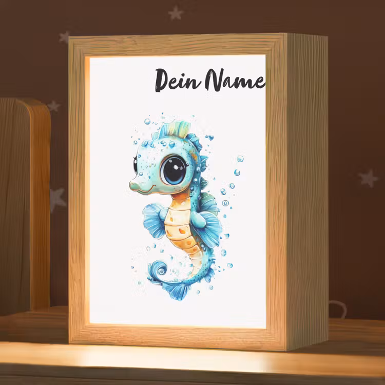Zeepaardje - Spetters - Blauw Light Box met kabel (Kinderlampje) klein -zzz_3d_website