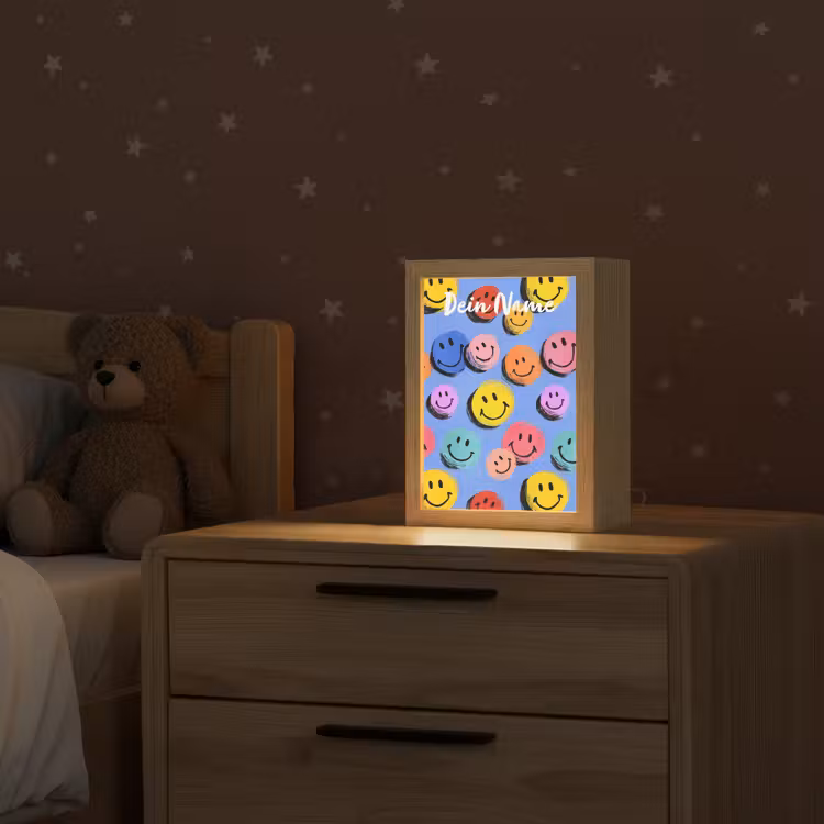 Smileys - Kleurrijk Light Box met kabel (Kinderlampje) klein -sfeer1_kind