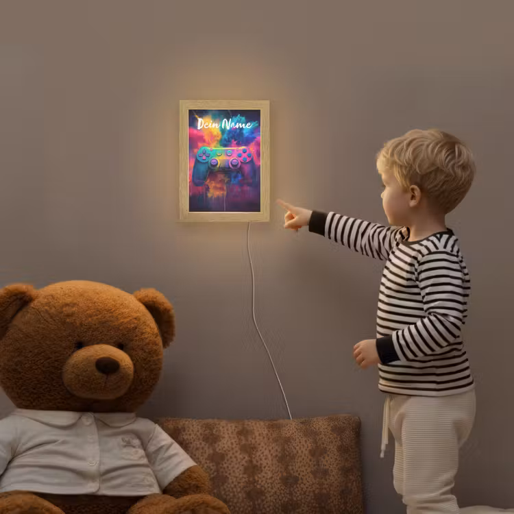Game - Controller - Kleurrijk - Explosie Light Box met kabel (Kinderlampje) klein -sfeer4a_kind