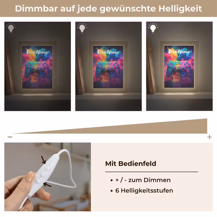 Game - Controller - Kleurrijk - Explosie Light Box met kabel (Kinderlampje) klein -USP_dimbaarDE