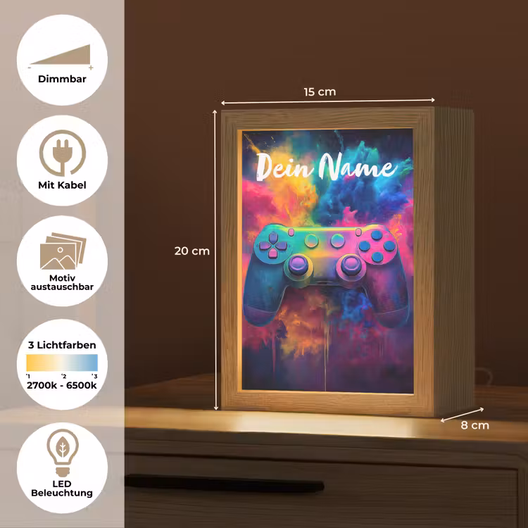 Game - Controller - Kleurrijk - Explosie Light Box met kabel (Kinderlampje) klein -USP_websiteoverzichtDE