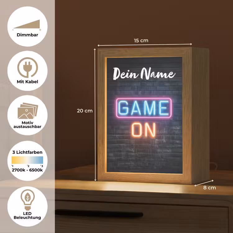Game - Neon - Muur Light Box met kabel (Kinderlampje) klein -USP_websiteoverzichtDE