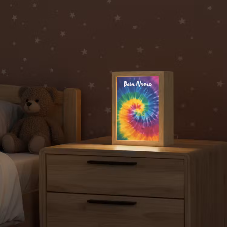 Spiraal - Regenboog - Kleurrijk Light Box met kabel (Kinderlampje) klein -sfeer1_kind