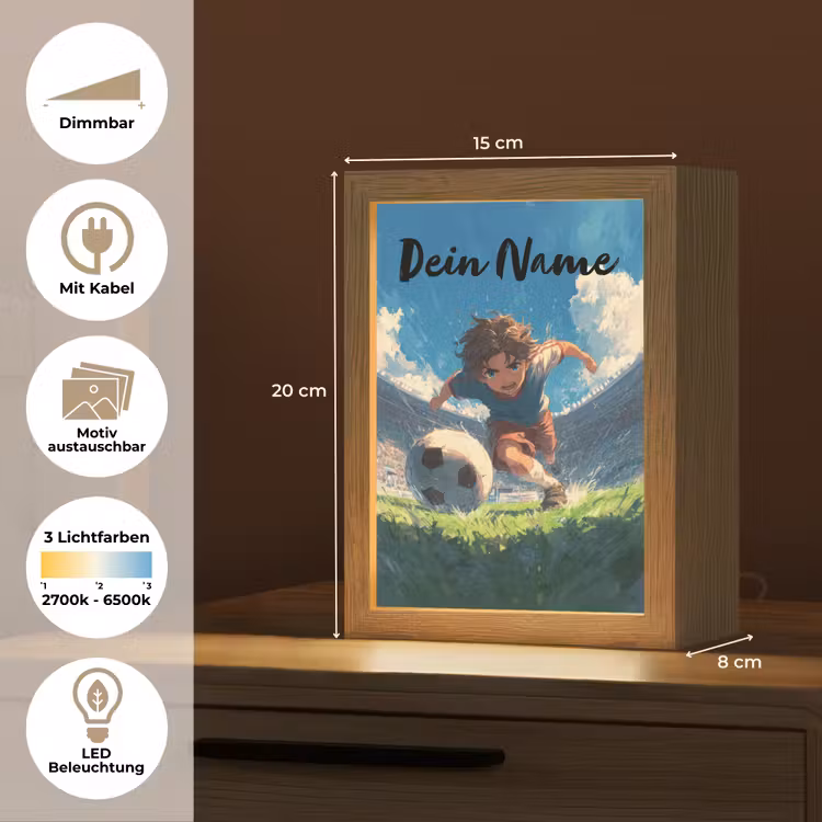 Stadion - Voetbal - Jongen Light Box met kabel (Kinderlampje) klein -USP_websiteoverzichtDE