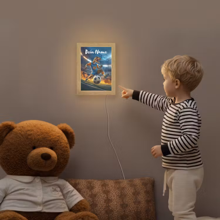 T-Rex - Voetbal - Stadion Light Box met kabel (Kinderlampje) klein -sfeer4a_kind
