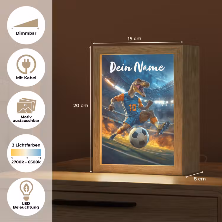 T-Rex - Voetbal - Stadion Light Box met kabel (Kinderlampje) klein -USP_websiteoverzichtDE
