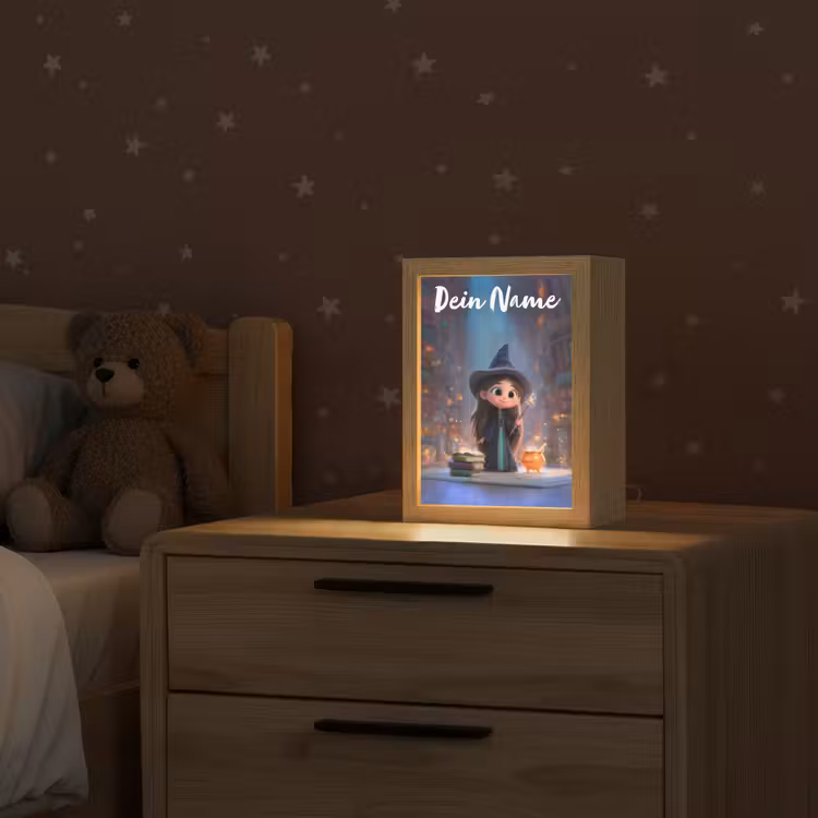 Tovenares - Magie - Toverstaf - Sterren Light Box met kabel (Kinderlampje) klein -sfeer1_kind