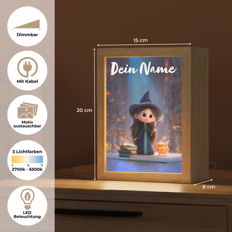 Tovenares - Magie - Toverstaf - Sterren Light Box met kabel (Kinderlampje) klein -USP_websiteoverzichtDE