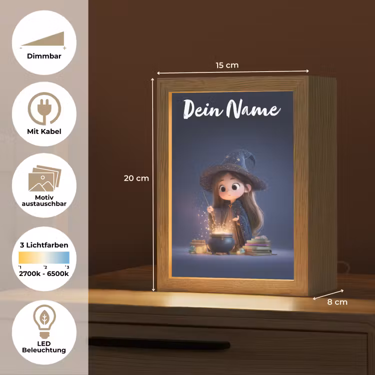 Tovenares - Magisch - Blauw - Toveren Light Box met kabel (Kinderlampje) klein -USP_websiteoverzichtDE