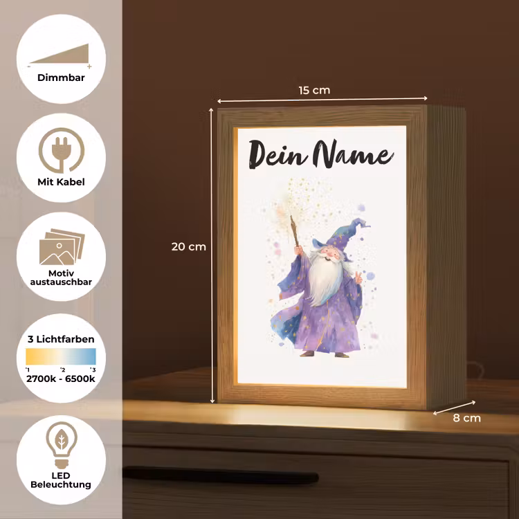 Tovenaar - Magie - Paars Light Box met kabel (Kinderlampje) klein -USP_websiteoverzichtDE