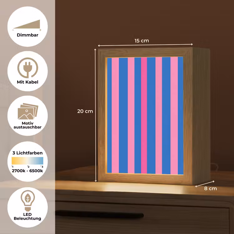 Modern - Optisch - Roze Light Box met kabel (Kinderlampje) klein 904 -USP_websiteoverzichtDE