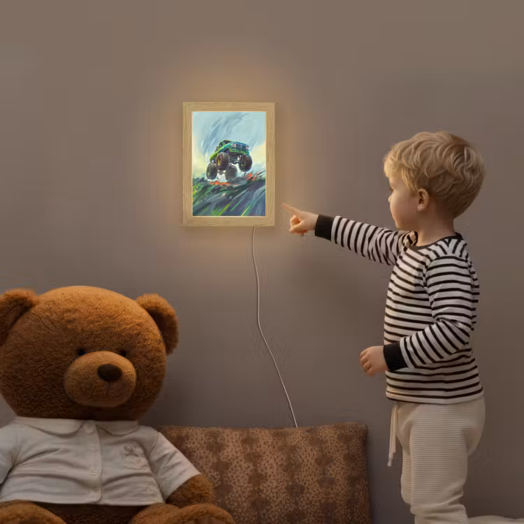 Monstertruck - Auto - Jongens - Groen Light Box met kabel klein -sfeer4a_kind