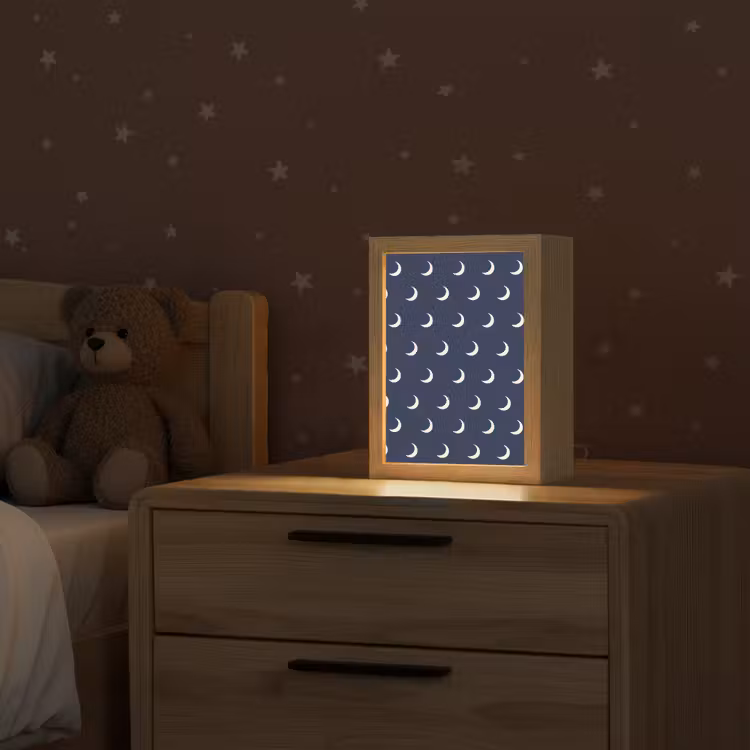 Patroon - Manen - Blauw Light Box met kabel (Kinderlampje) klein 904 -sfeer1_kind
