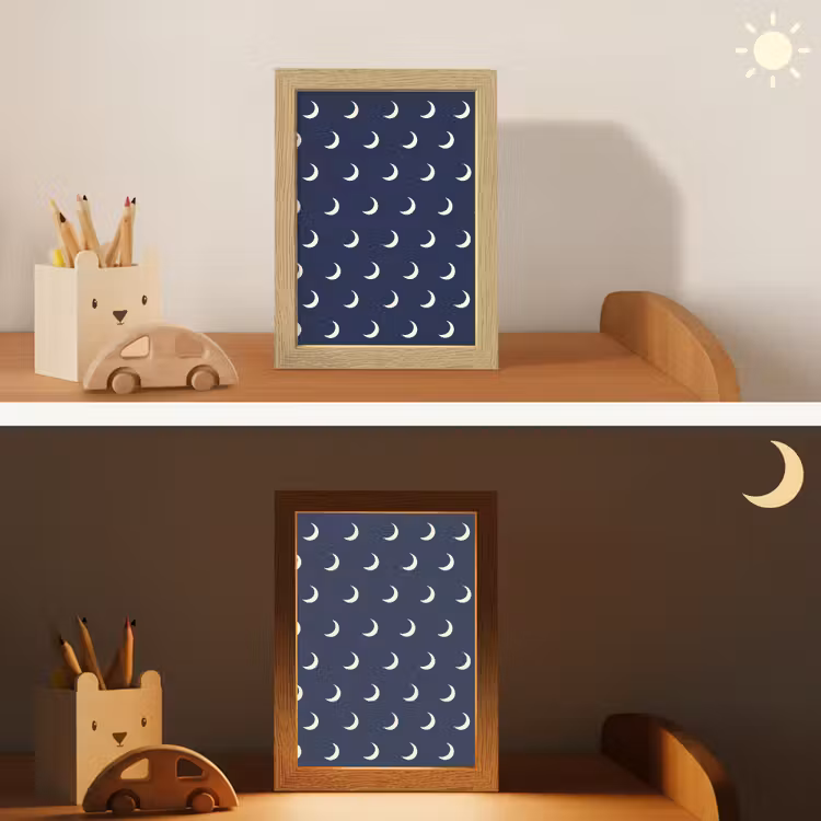 Patroon - Manen - Blauw Light Box met kabel (Kinderlampje) klein 904 -sfeer3_kind
