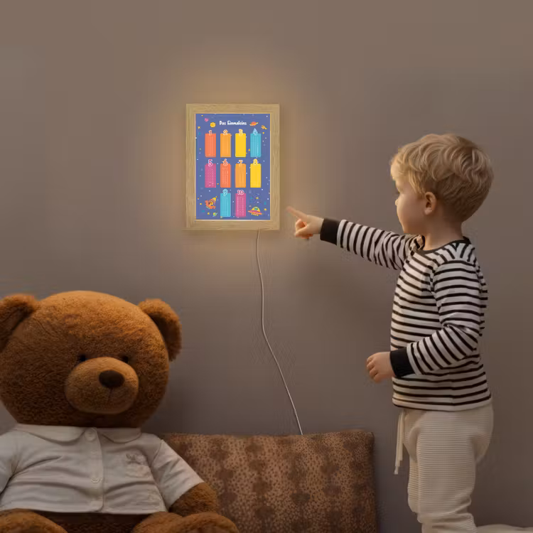 Educatief - Leren rekenen - Ruimte - Vermenigvuldigingstabel Light Box met kabel klein -sfeer4a_kind