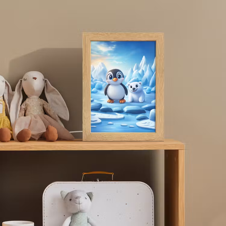 Pinguïn - IJsbeer - IJs - Sneeuw Light Box met kabel klein -sfeer2_kind
