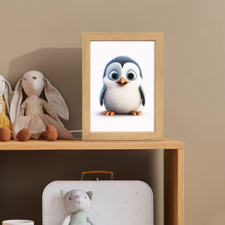 Pinguïn - Dieren - Meisjes - Kind - Jongens Light Box met kabel klein -sfeer2_kind