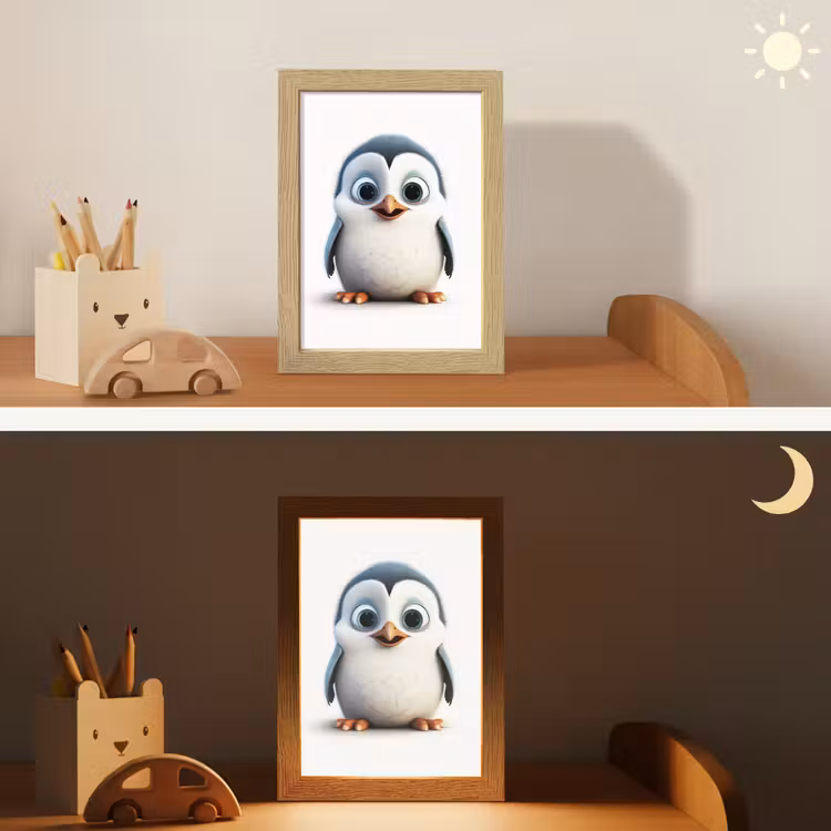 Pinguïn - Dieren - Meisjes - Kind - Jongens Light Box met kabel klein -sfeer3_kind