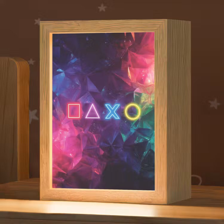 Playstation - Kleurrijk - Abstract - Neon Light Box met kabel klein -zzz_3d_website