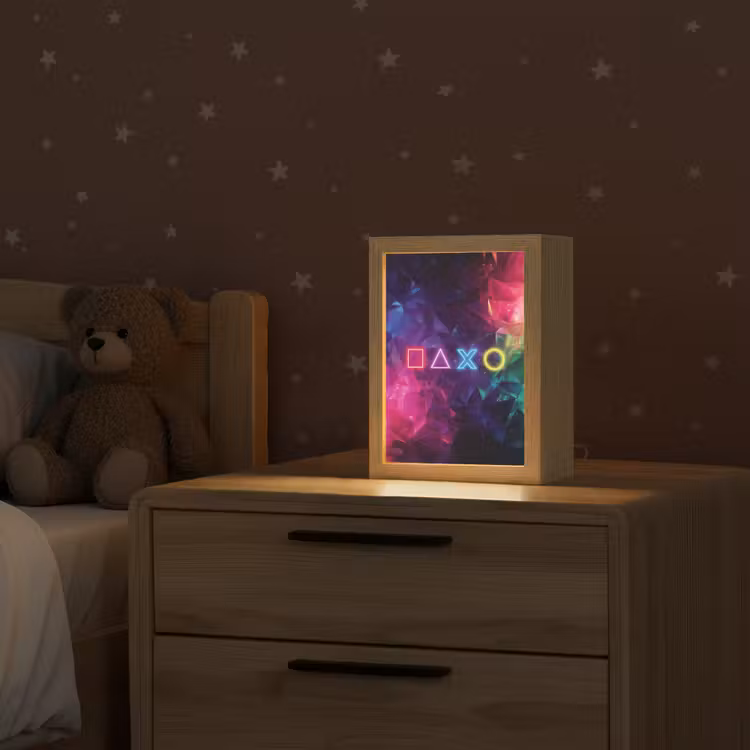 Playstation - Kleurrijk - Abstract - Neon Light Box met kabel klein -sfeer1_kind