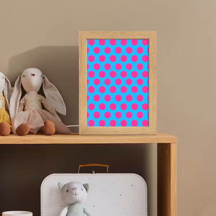 Stippen - Klassiek - Roze Light Box met kabel (Kinderlampje) klein 904 -sfeer2_kind