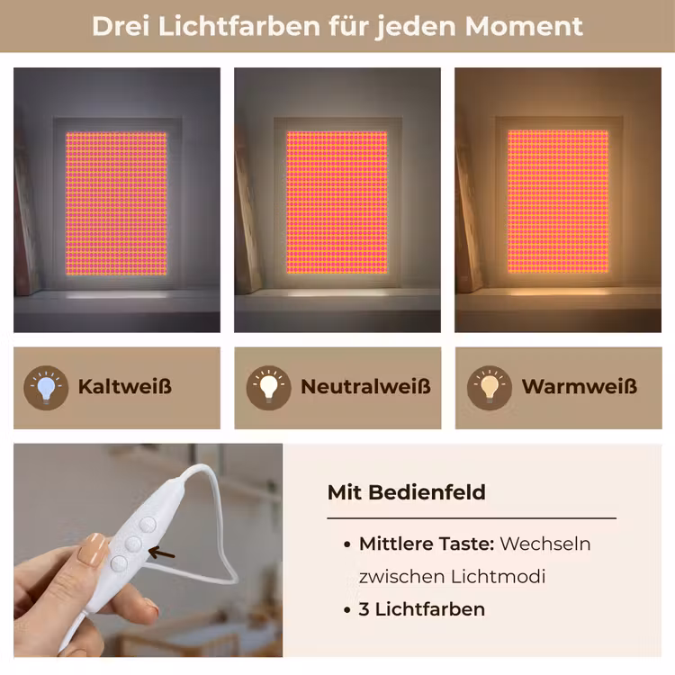 Stippen - Patroon - Oranje Light Box met kabel (Kinderlampje) klein 904 -USP_lichtkleurDE