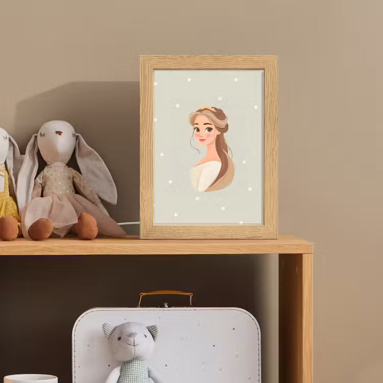 Prinses - Tiara - Groen - Stippen Light Box met kabel klein -sfeer2_kind