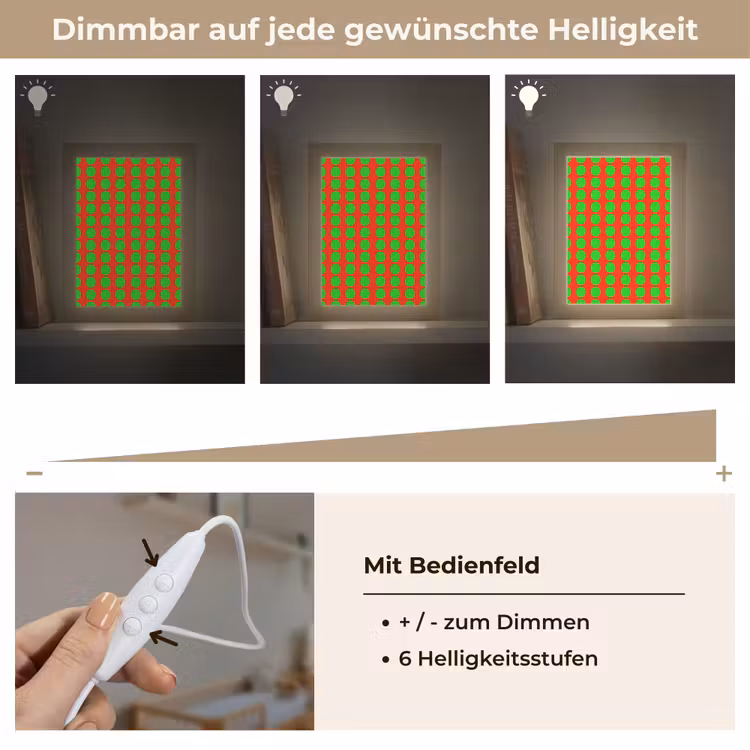 Stippen - Patroon - Groen Light Box met kabel (Kinderlampje) klein 904 -USP_dimbaarDE