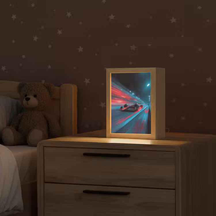 Raceauto - Rood - Snelheid Light Box met kabel klein -sfeer1_kind