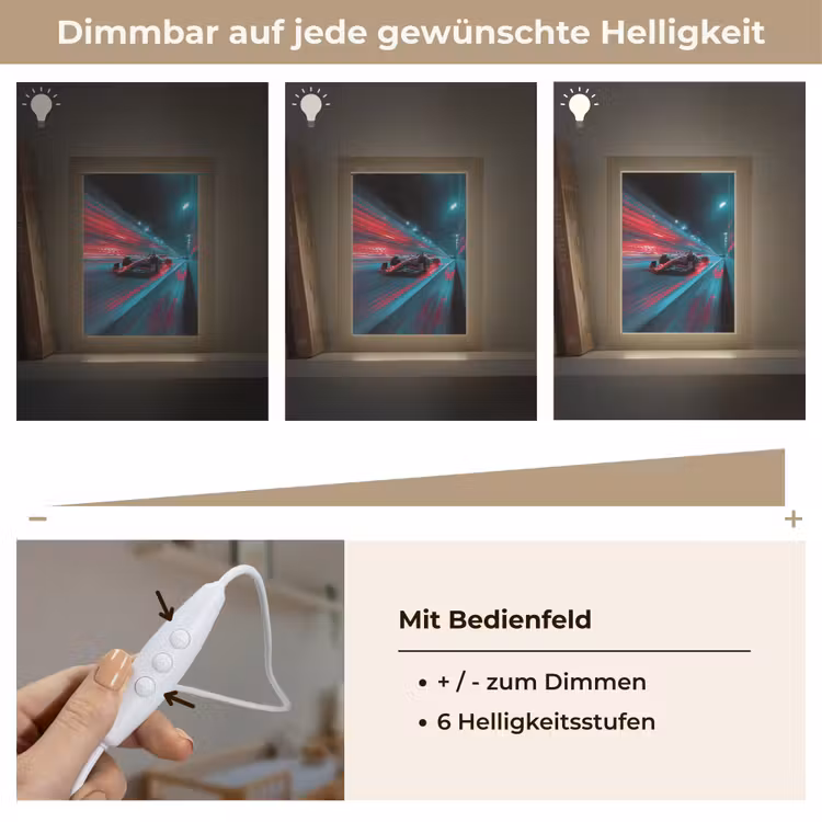 Raceauto - Rood - Snelheid Light Box met kabel klein -USP_dimbaarDE