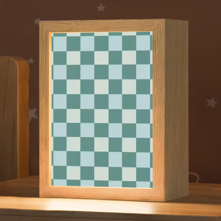 Schaak - Klassiek - Groen Light Box met kabel (Kinderlampje) klein 904 -zzz_3d_website