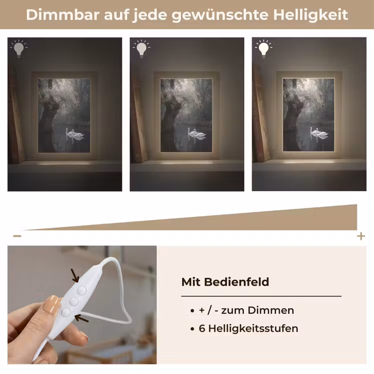 Zwanen - Rivier - Bos Light Box met kabel (Kinderlampje) klein -USP_dimbaarDE