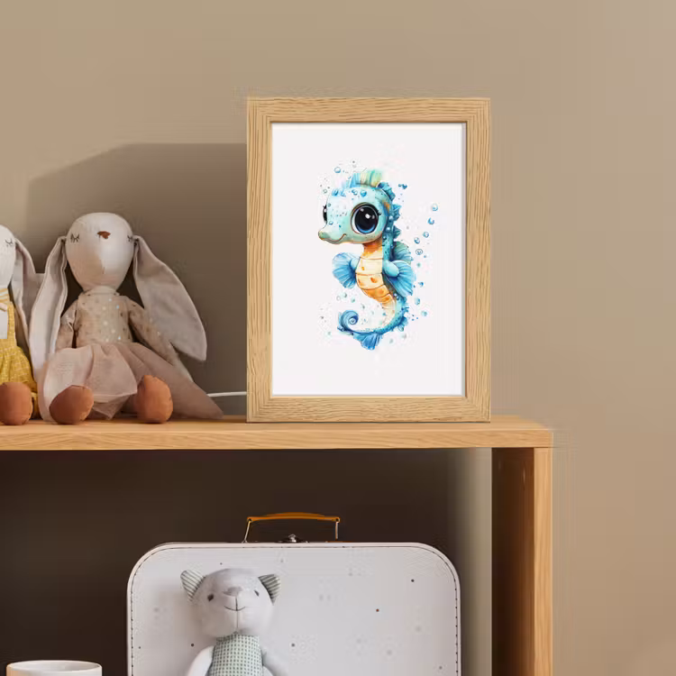Zeepaardje - Spetters - Blauw Light Box met kabel klein -sfeer2_kind